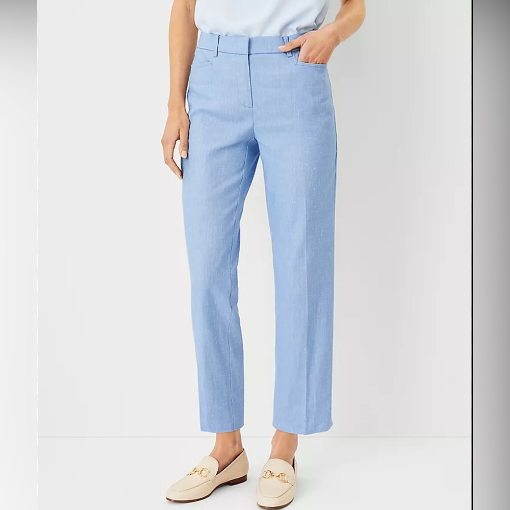 Ann Taylor Chambray Blue Pants